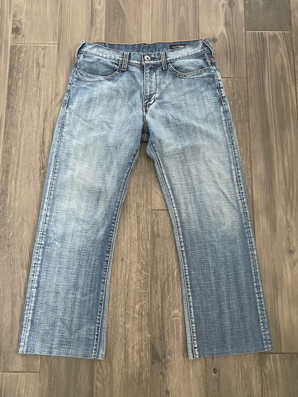Men's Light Blue Straight-Leg Jeans